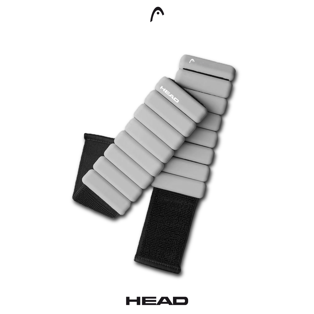 JUEGO DE 2 MUÑEQUERAS/TOBILLERAS AJUSTABLES DE 2KG CADA UNA HEAD