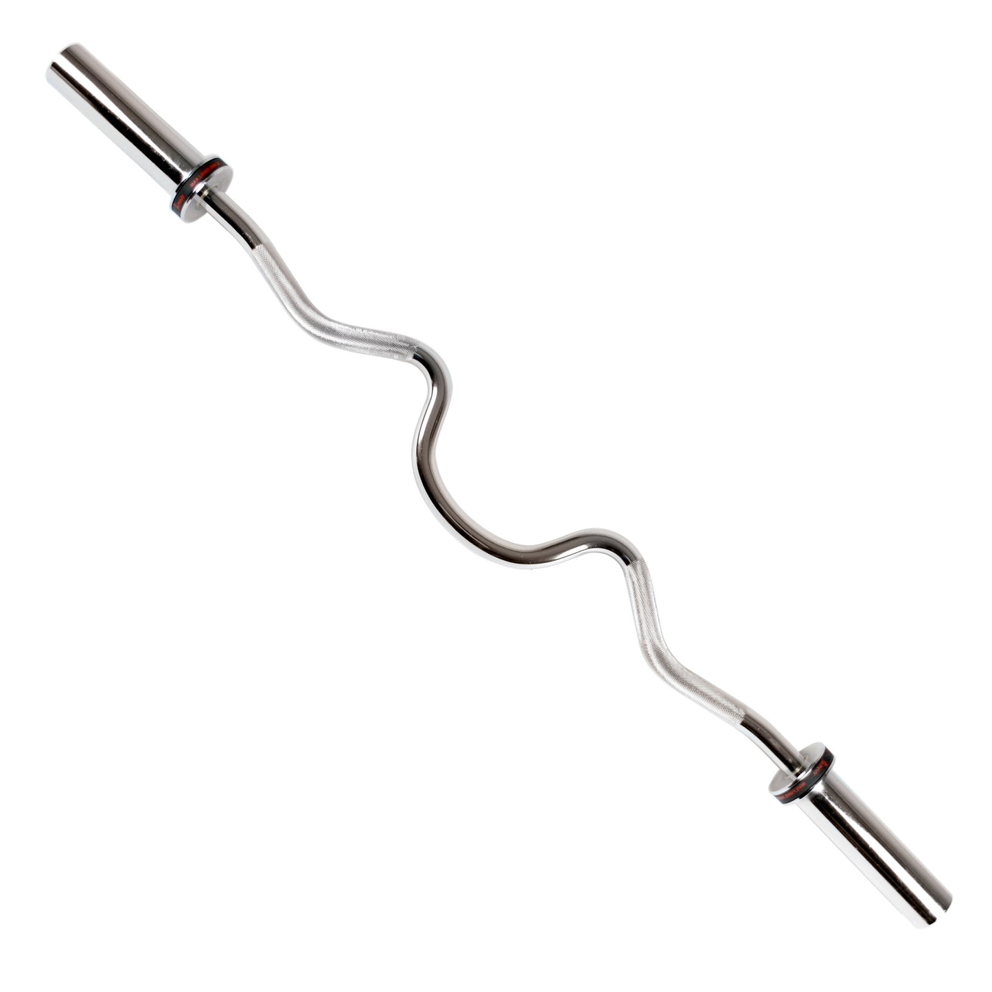 Sunny Health & Fitness 48" (122cm), Súper Barra Z Olímpica Con Collarines De Anillo Unisex Adult, Silver, Una Talla