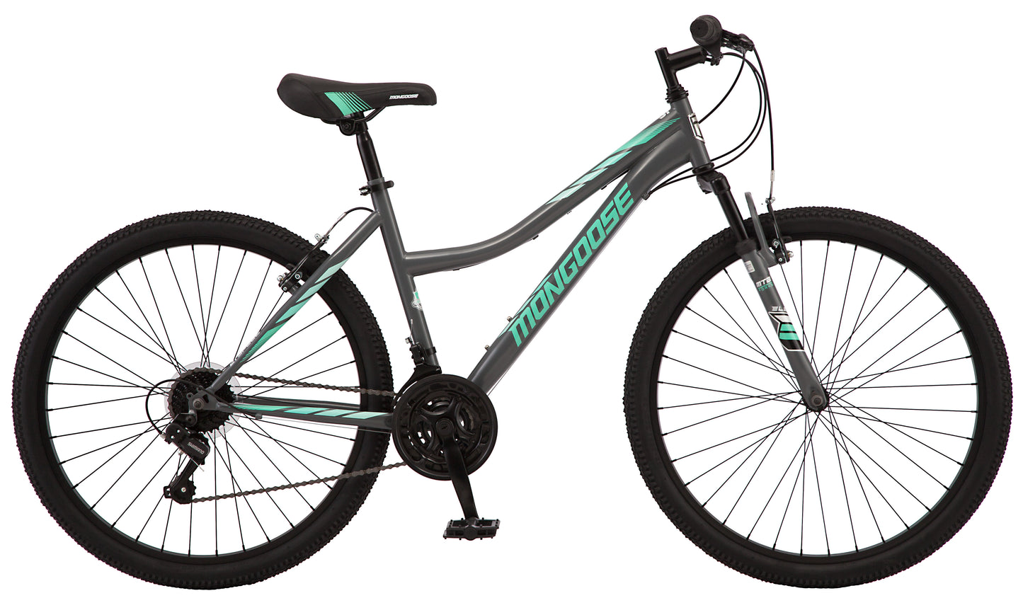 Bicicleta Mongoose Inertia de Montaña para Mujer de 26”