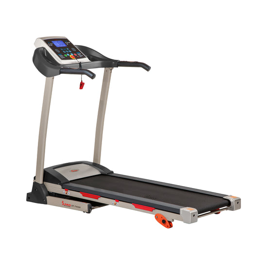 Sunny Health & Fitness Cinta de Correr Inclinada Plegable Premium con Sensores de Pulso